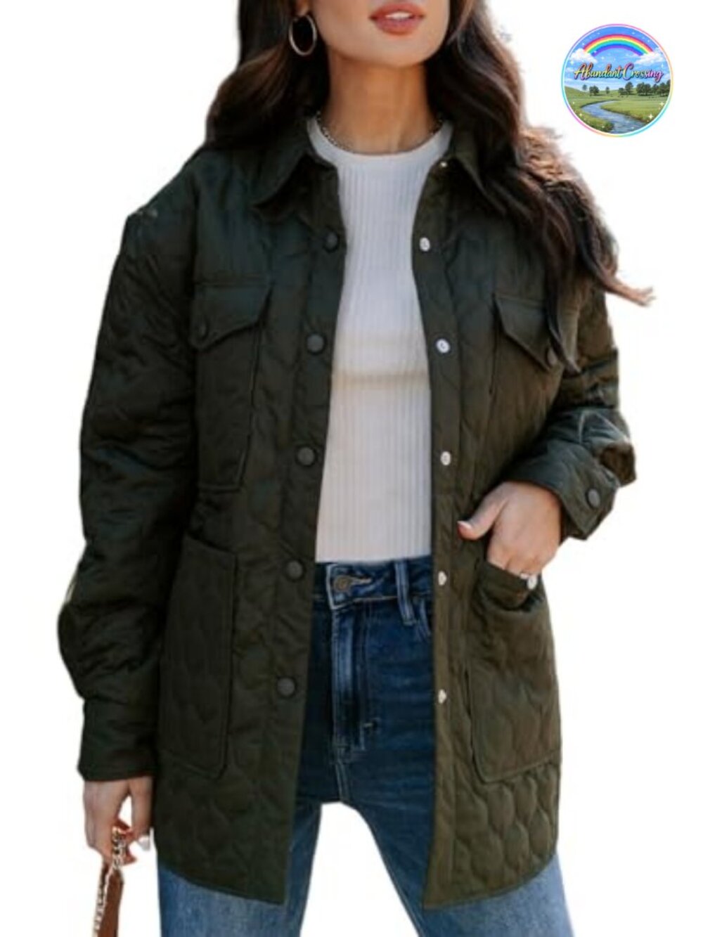 Quilted Diamond Puffer Jacket Lightweight Polyamide Women Winter